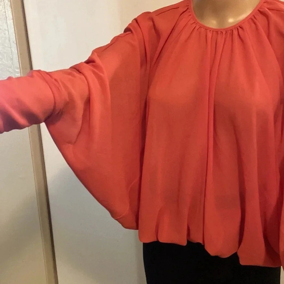 Hyfve blouse size Small, coral oversized long sleeve - Picture 6 of 9